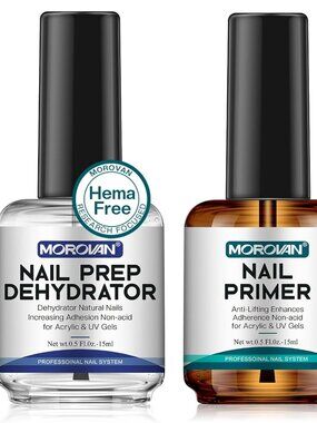 Morovan Professional Natural Nail Prep Dehydrate and Acid-Free Primer